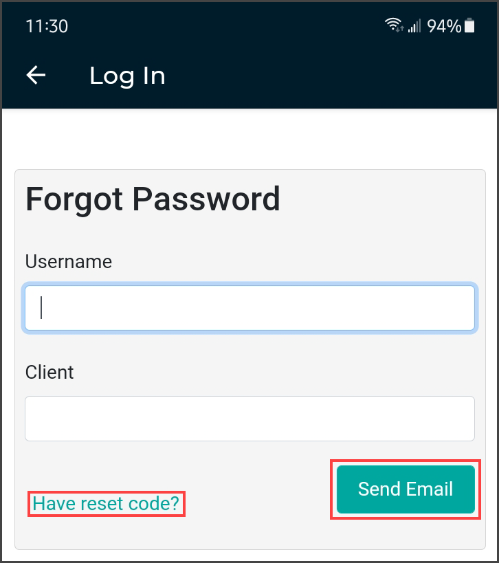 Resetting Your Password Escription One Documentation