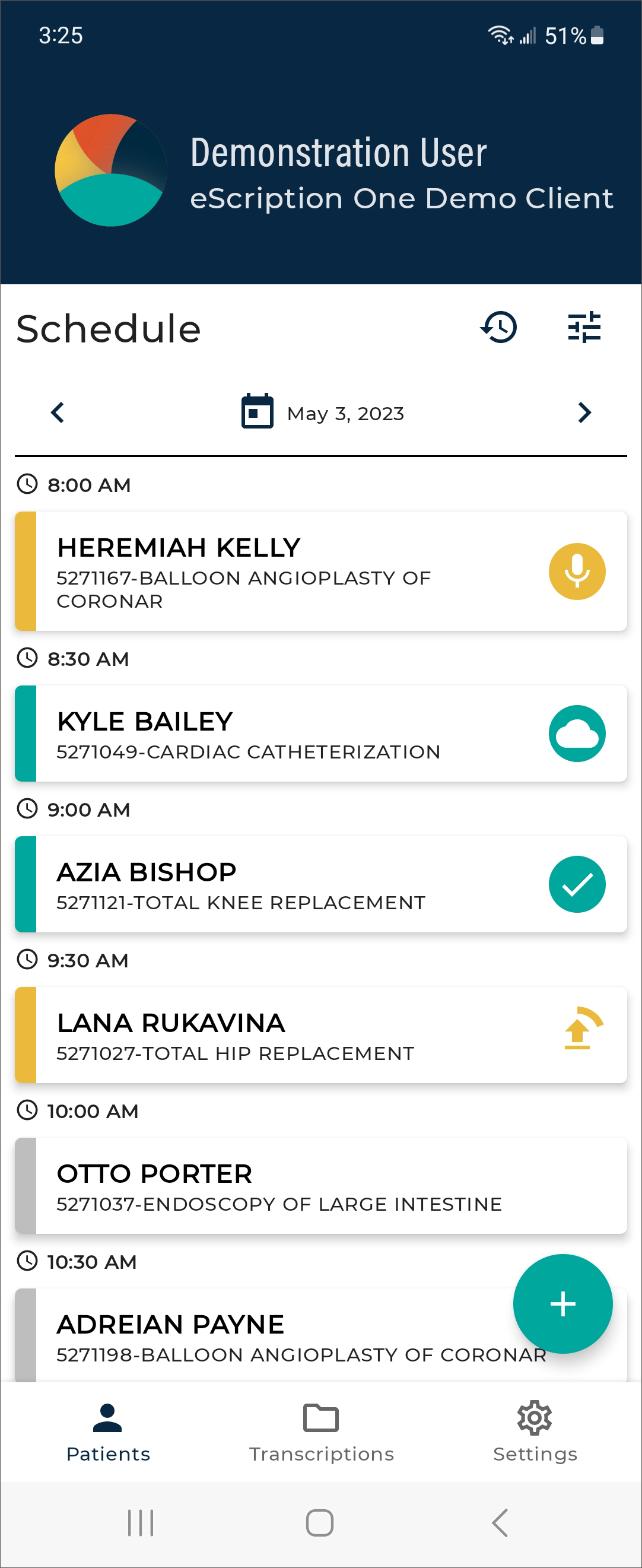 Patients Tab