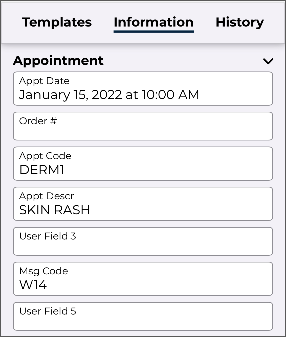 Appointment Details